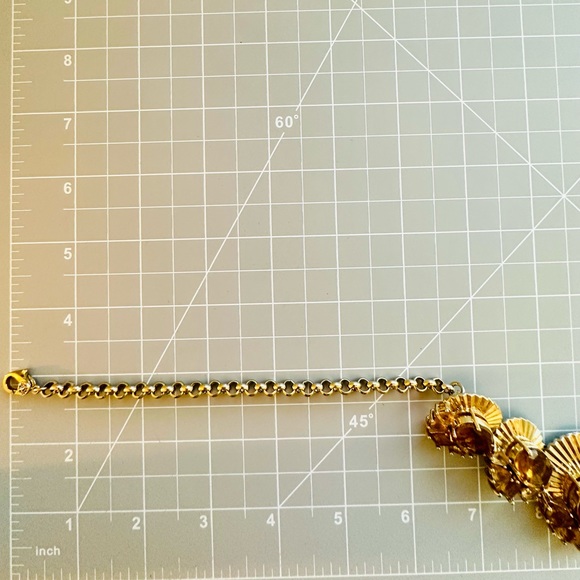 🔥 Vintage Monet Topaz Crystal Deco Necklace - Picture 13 of 17